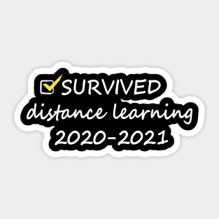 Survived distance learning Sticker